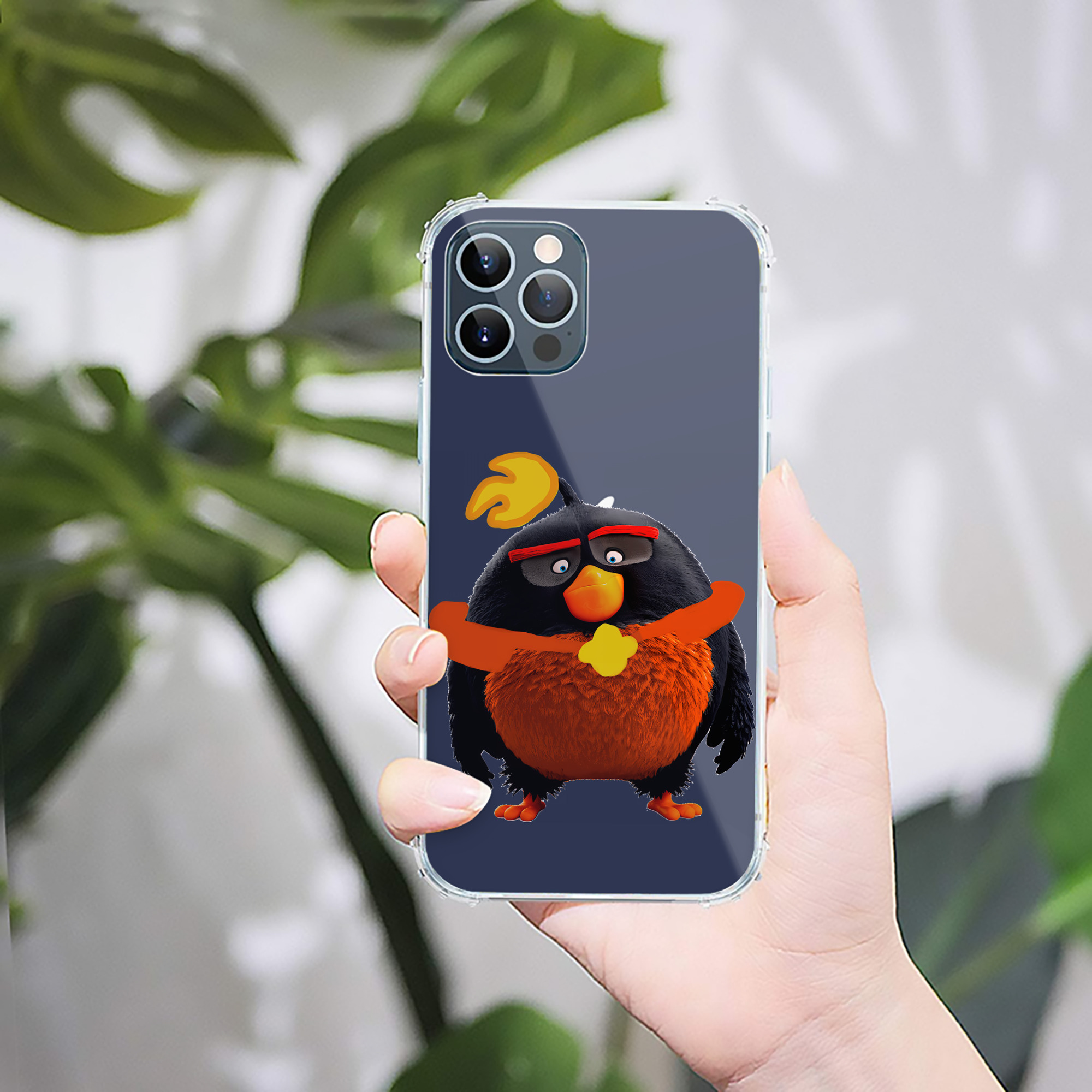（画像用） Angry Birds アングリーバード 【iPhone 12シリーズ対応】透明スマホケース（クリアソフトケース）